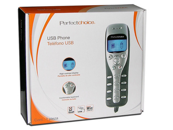 Teléfono VoIP USB con Pantalla Luminosa