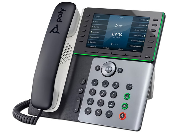 Teléfono IP Poly Edge E500, pantalla de 5