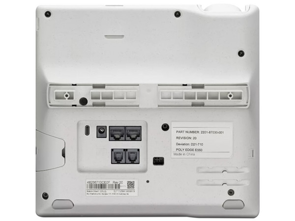 Teléfono IP Poly Edge E500, pantalla de 5