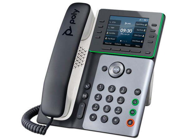 Teléfono Poly Edge E320 IP y habilitado para PoE (82M88AA)