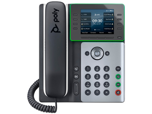 Teléfono Poly Edge E320 IP y habilitado para PoE (82M88AA)