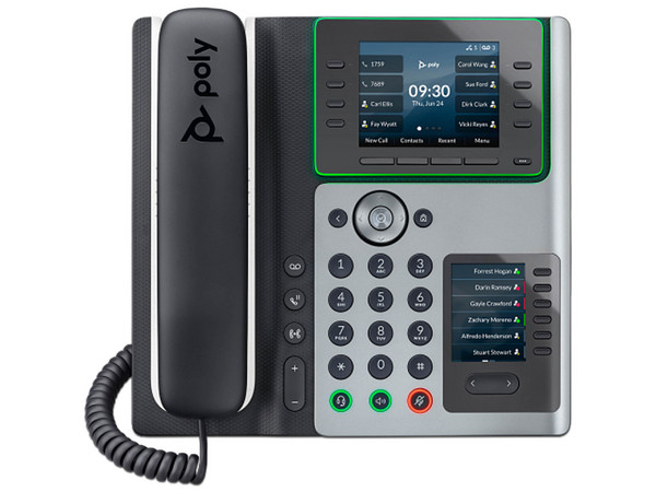 Teléfono IP Poly Edge E450, Pantalla 3.5