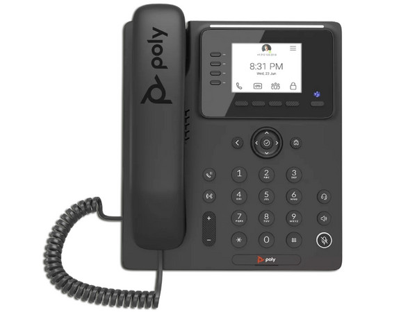 Teléfono IP Polycom CCX 350, Pantalla LCD de 2.8