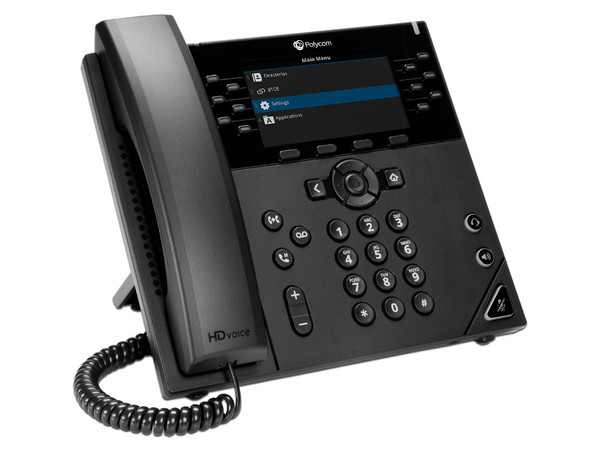 Teléfono IP Polycom VVX 450, Pantalla LCD de 4.3