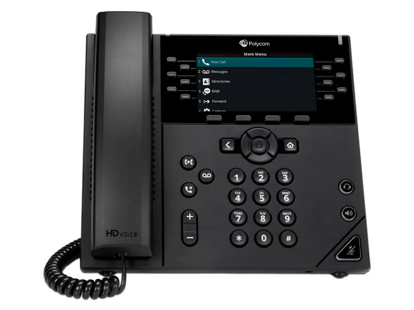 Teléfono IP Polycom VVX 450, Pantalla LCD de 4.3