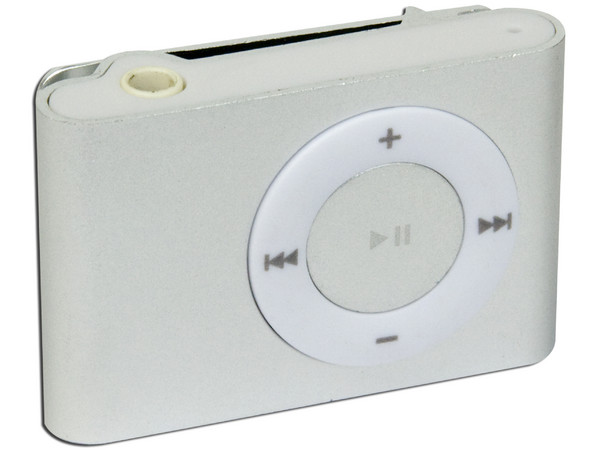 Reproductor de MP3 Arion tipo Clip de 1GB. Color Plata