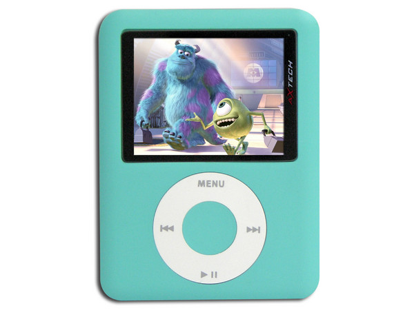 MP4 AXTECH Reproductor de MP3, Radio FM, Fotos, Videoclips y Grabador de Voz. 2GB, Color Aqua