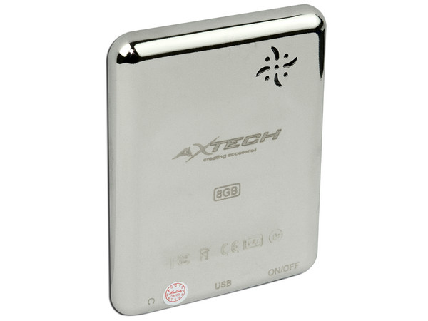 MP4 AXTECH Reproductor de MP3, Radio FM, Fotos, Videoclips y Grabador de Voz. 8GB, Color Celeste