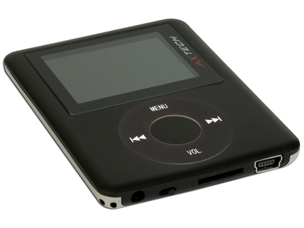 MP4 AXTECH Reproductor de MP3, Radio FM, Fotos, Videoclips y Grabador de Voz. 8GB, Color Negro