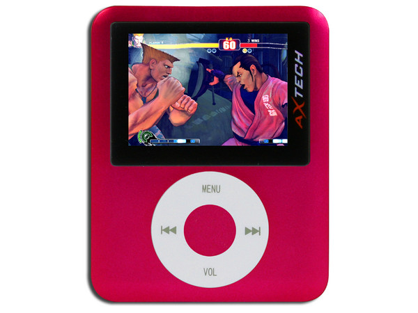 MP4 AXTECH Reproductor de MP3, Radio FM, Fotos, Videoclips y Grabador de Voz. 1GB, Color Rosa   