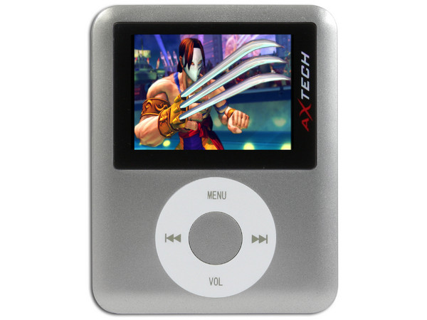 MP4 AXTECH Reproductor de MP3, Radio FM, Fotos, Videoclips y Grabador de Voz. 1GB, Color Plateado