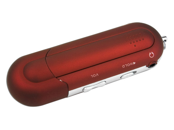 Reproductor de MP3 y Radio FM Axtech de 4GB, USB. Color Rojo