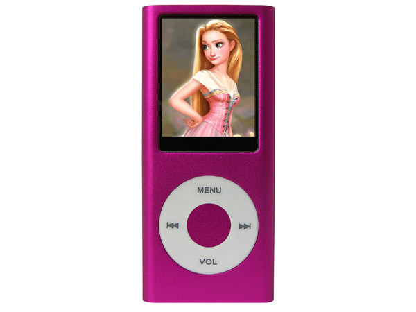 MP4 AXTECH Reproductor de MP3, Radio FM, Fotos, Videoclips y Grabador de Voz. 4GB, Color Rosa