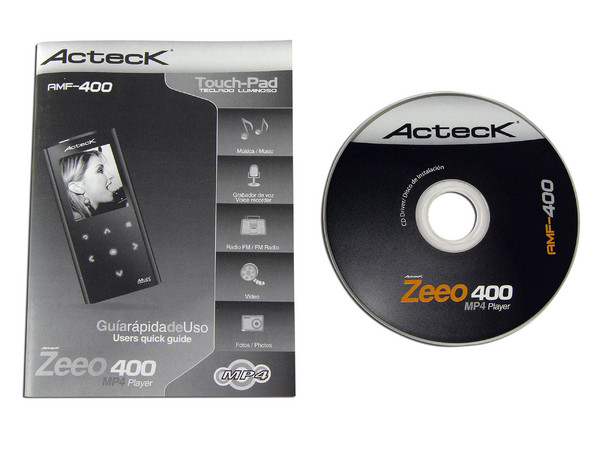 MP4 Acteck Zeeo 400 Reproductor de MP3, Radio FM, Fotos, Videoclips y Grabador de Voz. 4GB, Color Negro