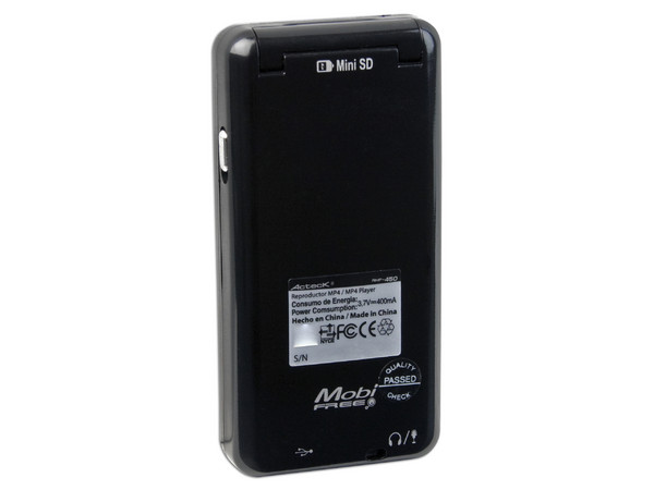 MP4 Acteck Sly Traveller 450 Reproductor de MP3, Radio FM, Fotos, Videoclips y Grabador de Voz. 2GB, soporta memorias Mini SD