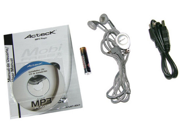 Reproductor de MP3 y Grabador de Voz Acteck con 256MB, Interfase USB. Color Azul