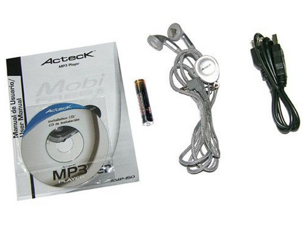 Reproductor de MP3 y Grabador de Voz Acteck con 1GB, Interfase USB. Color Azul