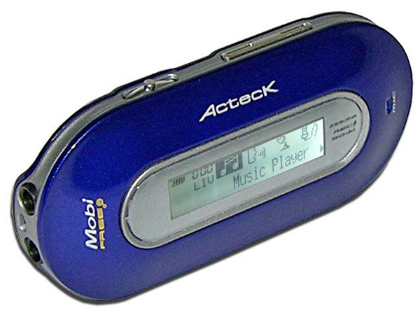 Reproductor de MP3 y Grabador de Voz Acteck con 256MB, Interfase USB. Color Azul