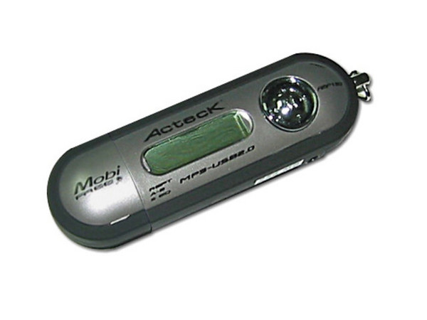 Llavero-Reproductor de MP3 Acteck AMP150 con 256MB, Interfase USB.