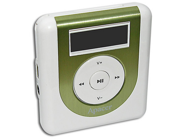 Reproductor de MP3 Apacer Audio Steno AU231 con 1GB, soporta memorias SD,  USB 2.0