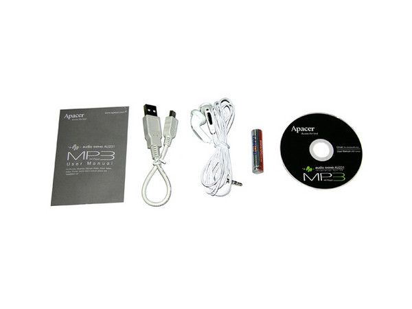 Reproductor de MP3 Apacer Audio Steno AU231 con 1GB, soporta memorias SD,  USB 2.0