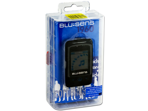 MP4 Blusens Cornelius Reproductor de MP3, WMA, Fotos, E-book, Radio FM y Grabador de Voz. 2GB, Color Negro 