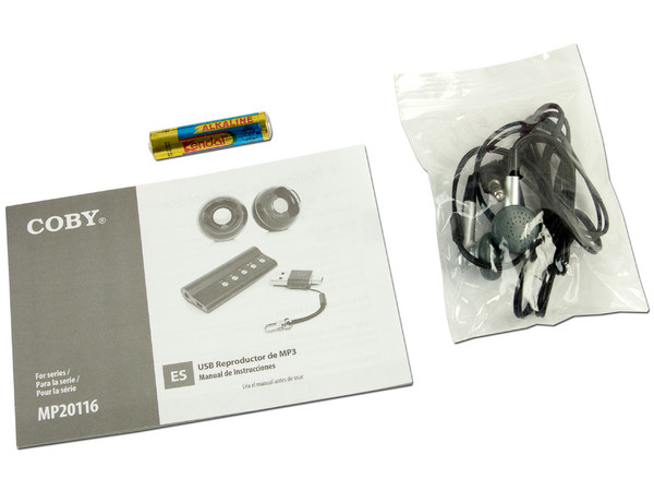 Reproductor MP3 Coby Smart de 2GB y Mini Bocinas Estéreo, Color Rojo