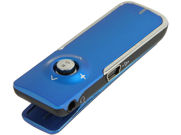 Reproductor MP3 Coby Clip de 2GB. Color Azul