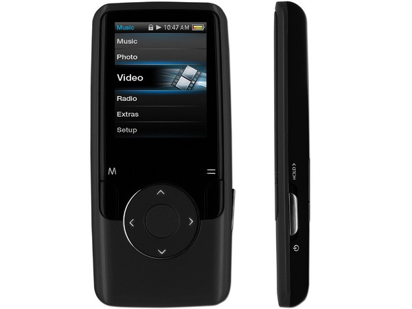 Reproductor Coby de Video, MP3 y Radio FM de 4GB. Color Negro