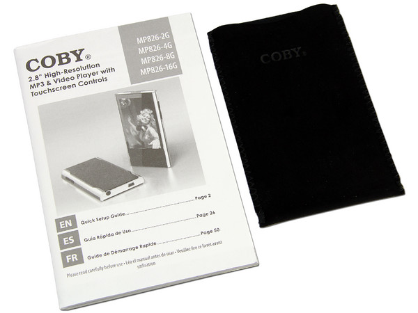Reproductor Coby con Pantalla touch de 2.8