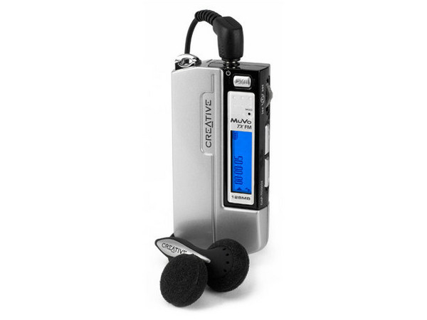 Llavero-Reproductor de MP3 Creative MUVO TX FM con 128MB, Interfase USB.