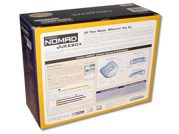 MP3 Player Creative Nomad JukeBox 3 de 10Gb, USB