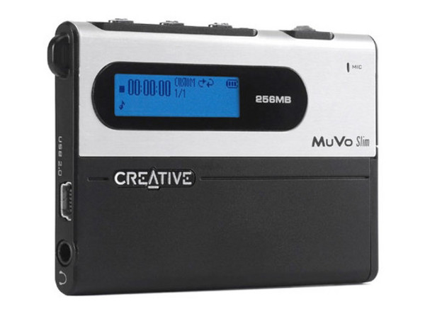 Reproductor de MP3 y Radio FM Creative MuVo Slim con 256MB, Interfase USB 2.0