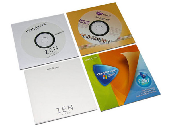 Reproductor de MP3 y Radio FM Zen Micro Creative con 6GB, Interfase USB 2.0. Color Negro