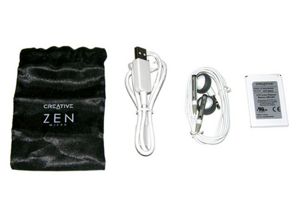 Reproductor de MP3 y Radio FM Zen Micro Creative con 6GB, Interfase USB 2.0. Color Negro