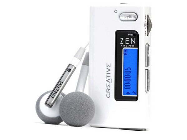 Reproductor de MP3 y Radio FM Zen Nano Plus Creative con 512MB, Interfase USB 2.0
