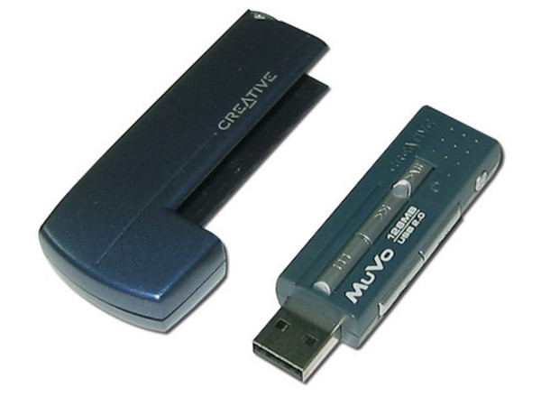Llavero-Reproductor de MP3 Creative NOMAD MUVO con 128MB, Interfase USB.
