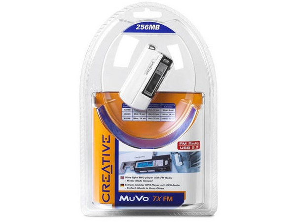 Llavero-Reproductor de MP3 Creative MUVO TX FM con 256MB, Interfase USB.