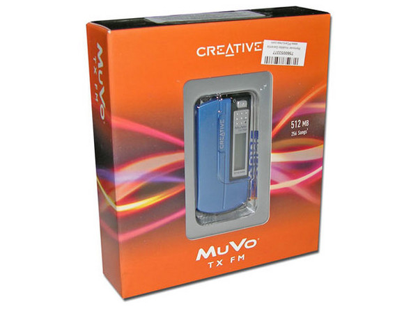 Llavero-Reproductor de MP3 Creative MUVO TX FM con 512MB, Interfase USB.