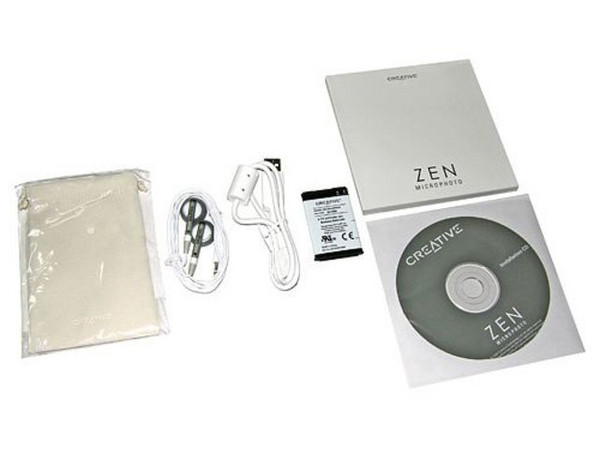 Reproductor de MP3, Radio FM y Fotos Zen Micro Photo Creative con 8GB, Interfase USB 2.0. Color Plateado