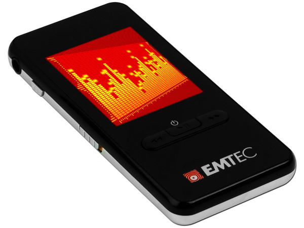 Reproductor EMTEC de MP4, Radio FM y Grabador de Voz. 2 GB. Color Negro.