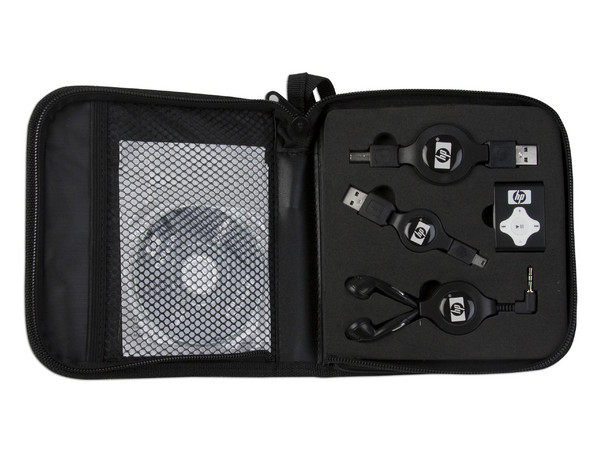 Kit de MP3 de 1GB con audífonos y accesorios HP