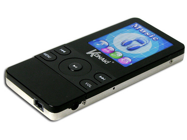 MP4 KONAKI Reproductor de MP3, Radio FM, Fotos, Videoclips y Grabador de Voz. 4GB, Color Negro.