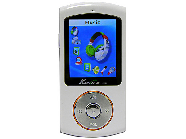Reproductor de MP3/MP4 KMAX, Radio FM, Video, Fotos y Grabador de Voz, 1GB. USB 2.0