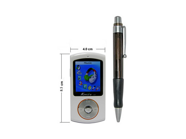 Reproductor de MP3/MP4 KMAX, Radio FM, Video, Fotos y Grabador de Voz, 1GB. USB 2.0