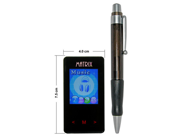 MP4 MATRIX Touch Panel Pantalla 1.8'' Reproductor de MP3, Radio FM, Fotos, Videos y Grabador de Voz, 2GB