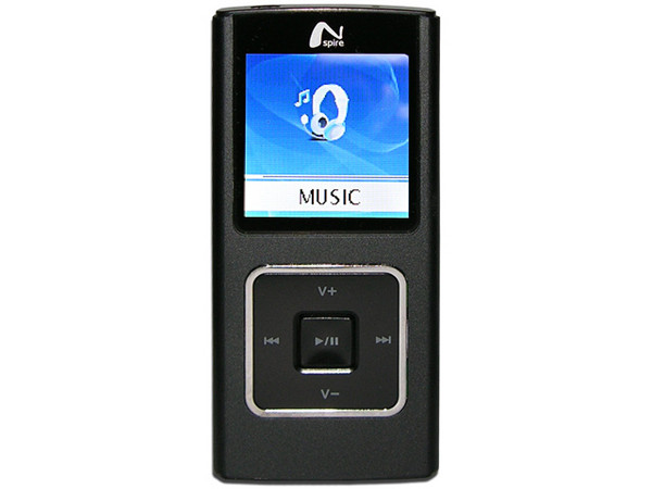MP4 Nspire Reproductor de MP3, Radio FM, Fotos, Videoclips y Grabador de Voz. 1GB, Color Negro.