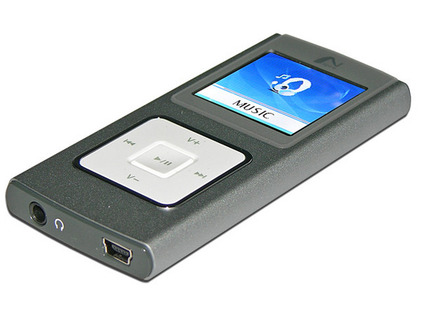 MP4 Nspire Reproductor de MP3, Radio FM, Fotos, Videoclips y Grabador de Voz. 1GB, Color Plateado.