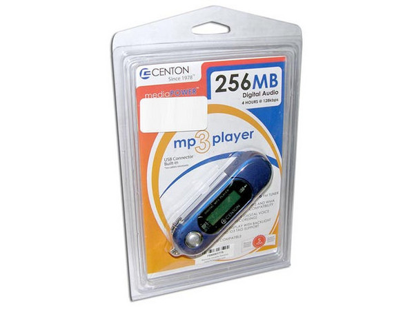 Reproductor de MP3 y Radio FM mediaPOWER con 256MB, Interfase USB