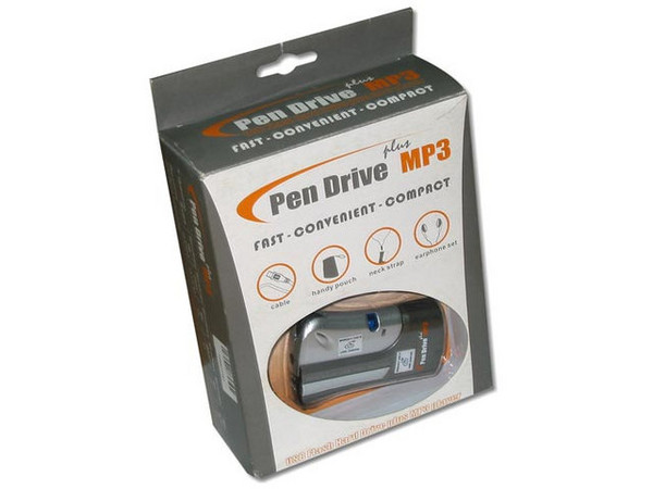 Llavero-Reproductor de MP3 Pen Drive Plus con 128MB, Interfase USB.